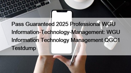 Pass Guaranteed 2025 Professional WGU Information-Technology-Management: WGU Information Technology Management QGC1 Testdump
