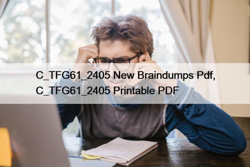 C_TFG61_2405 New Braindumps Pdf, C_TFG61_2405 Printable PDF